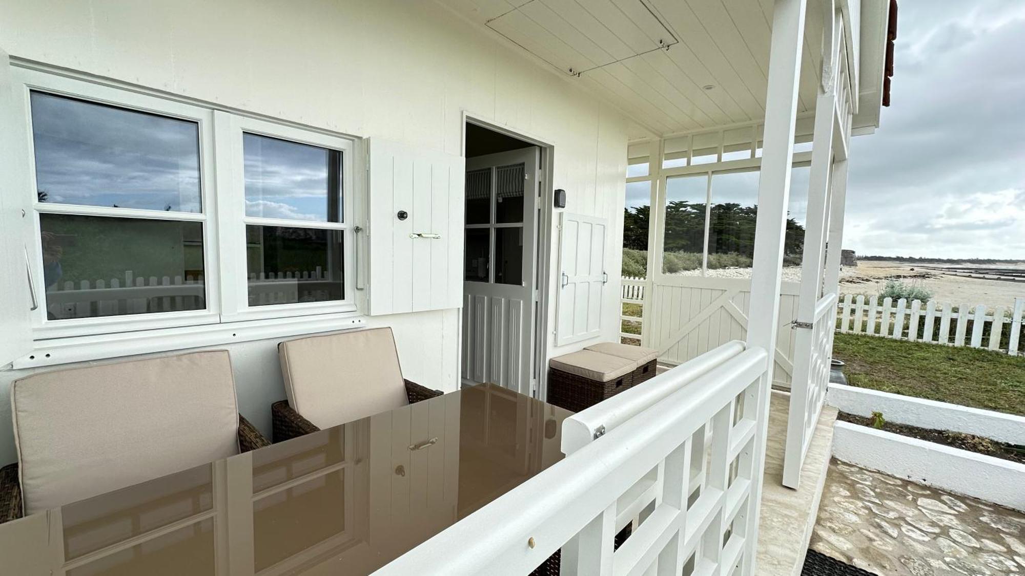 Maison Sur La Plage Avec Vue Mer Panoramique Le Martray Buitenkant foto